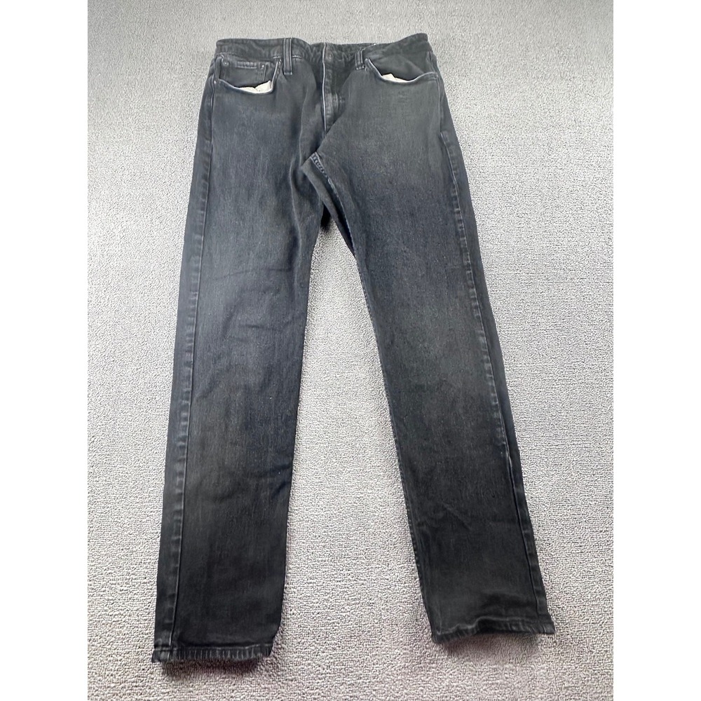 rag bone Jeans Men 34 Black Fit 3 Cotton Stretch Tapered Designer Athletic
